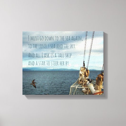セーリングザコーストシーフィーバープリント キャンバスプリント (正面)
