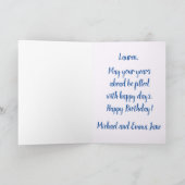 セーリングザシーハッピーバースデーカード カード (内部)