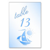 セーリングシアターテーブル番号 テーブルナンバー (裏面)