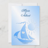 セーリングシアターテーマ結婚式招待状 招待状 (裏面)