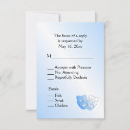 セーリングシアターRSVPメニューの選択Entree 出欠カード