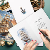 セーリングシップアットドーンハッピーバースデーブラザー カード