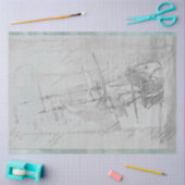 セーリングシップ家具デカップージティッシュペーパー 薄葉紙 (クラフト)