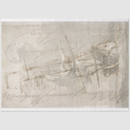 セーリングシップ家具デカップージティッシュペーパー 薄葉紙