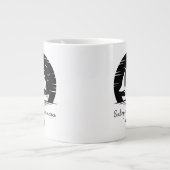 セーリングシップ帆船ヨット感動的引用文ムー ジャンボコーヒーマグカップ (正面)