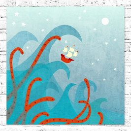 セーリングシップ海モンスター ポスター