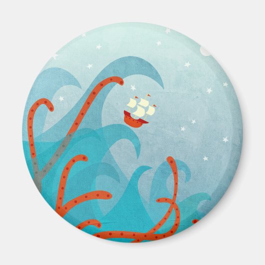 セーリングシップ海モンスター マグネット (正面)