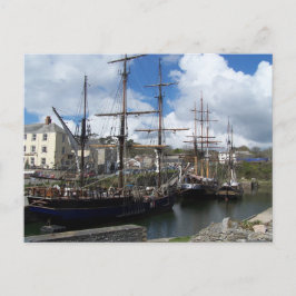 セーリングシップCharlestown Harbor Cornwallの写真 ポストカード