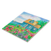 セーリングシーサイドコテージスウィートピーズ タイル (側面)