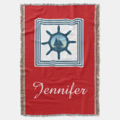 セーリングシーン スローブランケット (正面縦)