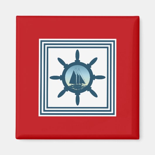 セーリングシーン マグネット (正面)