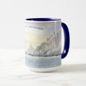 セーリングシー海ボートコースト退職コーヒーマグ マグカップ (正面右)