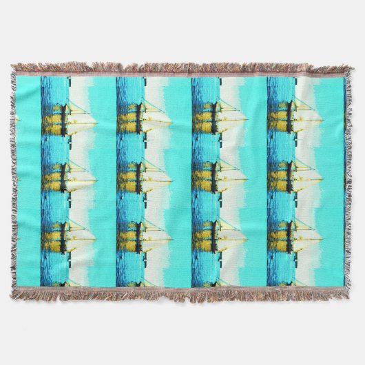 セーリングスクーナーは毛布を投げる スローブランケット (正面)