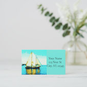 セーリングスクーナーサンダーコーブ 名刺 (スタンド正面)