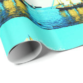 セーリングスクーナーズラッピング紙 ラッピングペーパー (ロールコーナー)