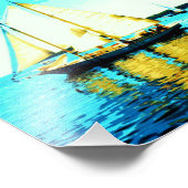 セーリングスクーナー写真プリント フォトプリント            (角)