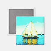 セーリングスクーナー磁石 マグネット (正面/裏面)