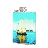 セーリングスクーナー船のフラスコ フラスク (左)