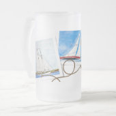 セーリングスナップショット フロストグラスビールジョッキ (正面左)