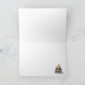 セーリングセーリングボートありがとうノートカード サンキューカード (内部)