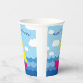 セーリングセーリングボートかわいい男の子の誕生日パーティー 紙コップ (右)