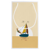 セーリングセーリングボートカスタム抱き枕 スモールペーパーバッグ (裏面)