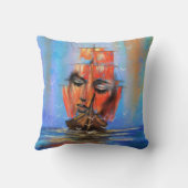 セーリングセーリングボート女性枕 クッション (裏面)