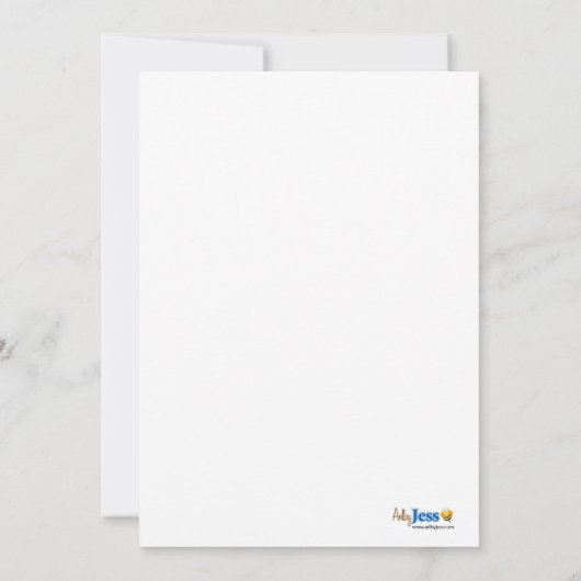 セーリングセーリングボート航海のボート写真5 x 7誕生日 招待状 (裏面)