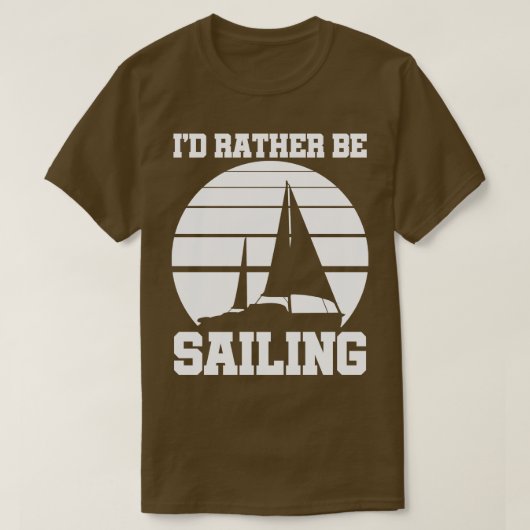 セーリングセーリングボート Tシャツ (デザイン正面)