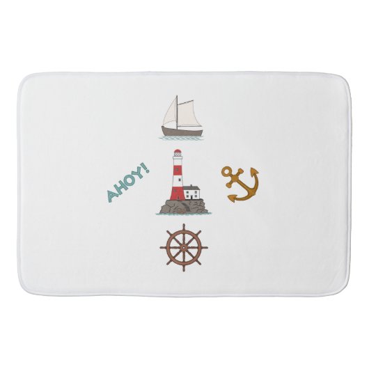 セーリングデザインカラー バスマット (正面)