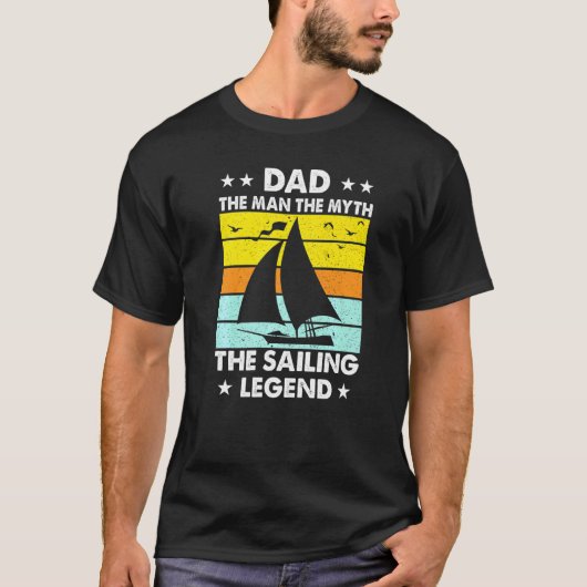 セーリングパパマンザ神話ザ伝説の父の息子キッド Tシャツ (正面)