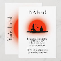 セーリングパーティの招待状