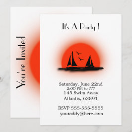 セーリングパーティの招待状 招待状