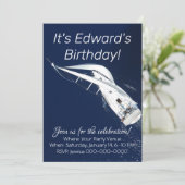 セーリングフリーダムバードズアイビュー誕生日 招待状 (スタンド正面)