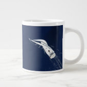 セーリングフリーダムバードズアイビュー ジャンボコーヒーマグカップ (右)