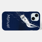 セーリングフリーダムバードズアイビュー Case-Mate iPhoneケース (裏面 (横))