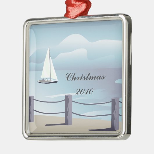セーリングプレミアムクリスマスオーナメント メタルオーナメント (左)