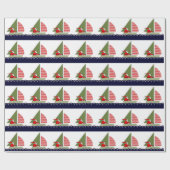 セーリングホリデーギフトラッピング紙 ラッピングペーパー (フラット)