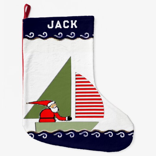 セーリングホリデーギフト ラージクリスマスストッキング (正面)