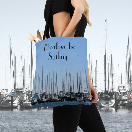 セーリングボートがカスタマイズ可能 トートバッグ