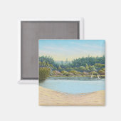 セーリングボートでフランシャムポンズ、サリーでパステル マグネット (正面/裏面)