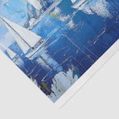 セーリングボートのコラージュの切り離し 薄葉紙 (詳細)