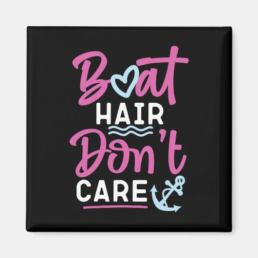 セーリングボートの毛が気にない マグネット (正面)