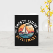 セーリングボートの船長、引退へのスムーズな航海 カード (黄色い花)