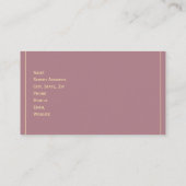 セーリングボートを夕日に 名刺 (裏面)