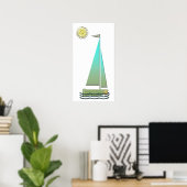 セーリングボートアートポスター ポスター (ホームオフィス)