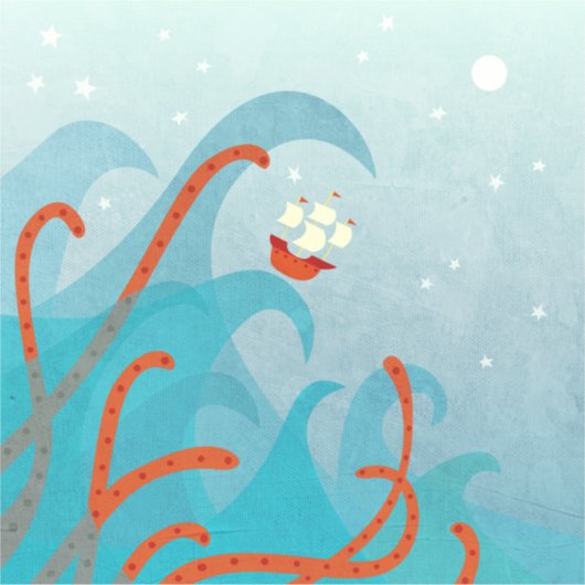 セーリングボートシーモンスター シール (正面)