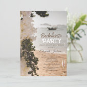 セーリングボートフラワーズビーチガラスバチェロレッテ 招待状 (スタンド正面)