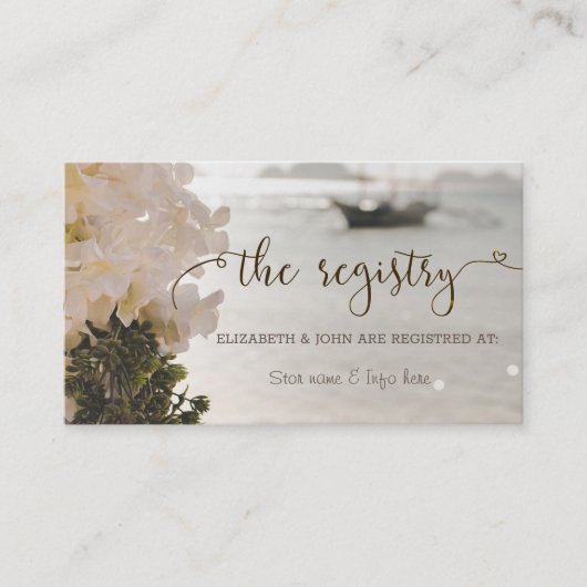 セーリングボートフラワーズビーチレジストリエンクロス エンクロージャーカード (正面)