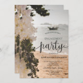 セーリングボートフラワーズビーチ婚約 招待状 (正面/裏面)